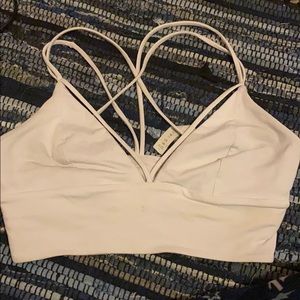 White lulu lemon sports bra